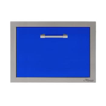 Alfresco Grills 26 Inch Built In Insulated Under Counter Ice Drawer and Bev Center 32 Lb Ice Capacity Ultramarine Blue AXE ID S5002350