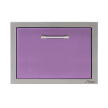 Alfresco Grills 26 Inch Built In Insulated Under Counter Ice Drawer and Bev Center 32 Lb Ice Capacity Blue Lilac AXE ID S4005350