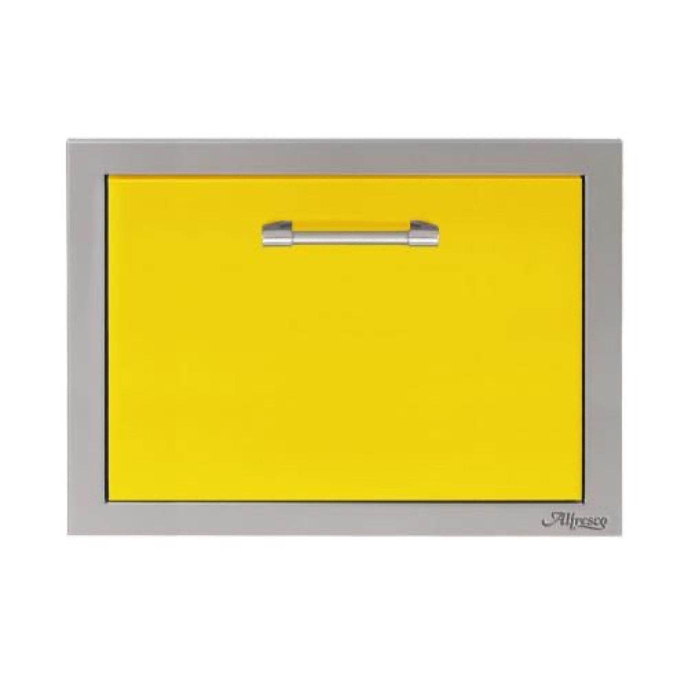 Alfresco Grills 26 Inch Built In Insulated Under Counter Ice Drawer and Bev Center   32 Lb