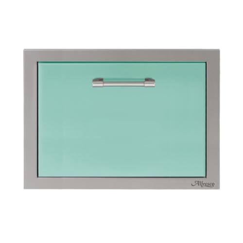 Alfresco Grills 26 Inch Built In Insulated Under Counter Ice Drawer and Bev Center   32 Lb