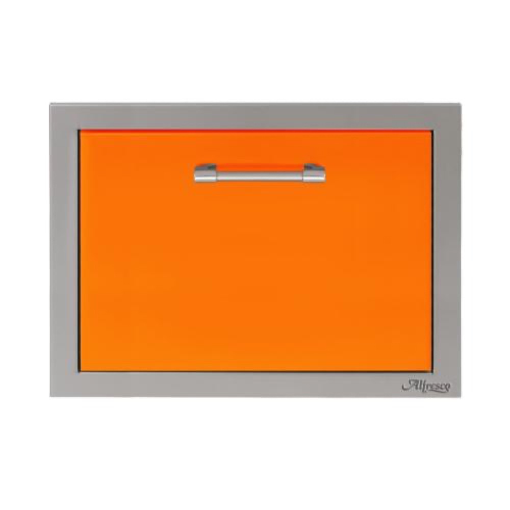 Alfresco Grills 26 Inch Built In Insulated Under Counter Ice Drawer and Bev Center   32 Lb