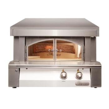 Alfresco Grills 30 Inch Built In Propane Gas Outdoor Pizza Oven Signal White Gloss AXE PZA BI LP S9003350