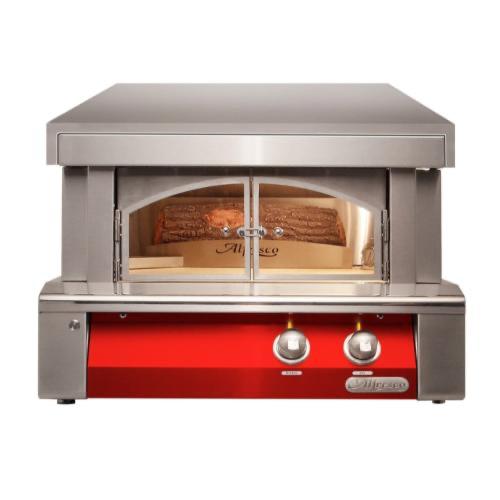 Alfresco Grills 30 Inch Built In Propane Gas Outdoor Pizza Oven   Carmine Red