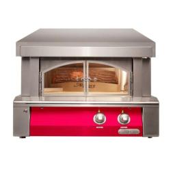 Alfresco Grills 30 Inch Countertop Propane Gas Outdoor Pizza Oven Raspberry Red AXE PZA LP S3027250