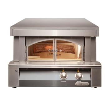 Alfresco Grills 30 Inch Countertop Propane Gas Outdoor Pizza Oven Signal Grey AXE PZA LP S7004350