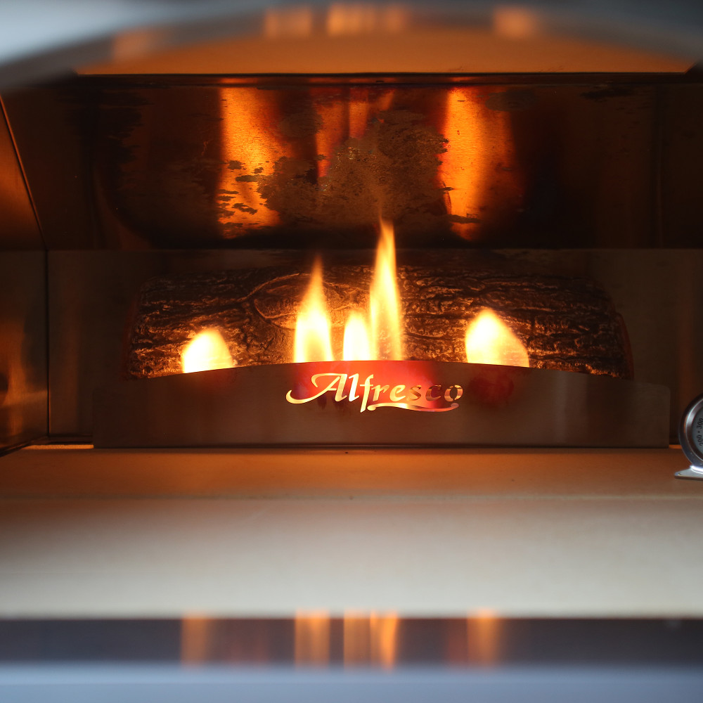 Alfresco Grills 30 Inch Countertop Natural Gas Outdoor Pizza Oven   Blue Lilac