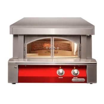 Alfresco Grills 30 Inch Countertop Natural Gas Outdoor Pizza Oven Carmine Red AXE PZA NG S3002350