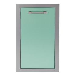 Alfresco Grills 20 Inch Roll Out Double Stainless Steel Trash and Recycling Bin with Soft Close Hardware Light Green AXE TC2D SC S6027250