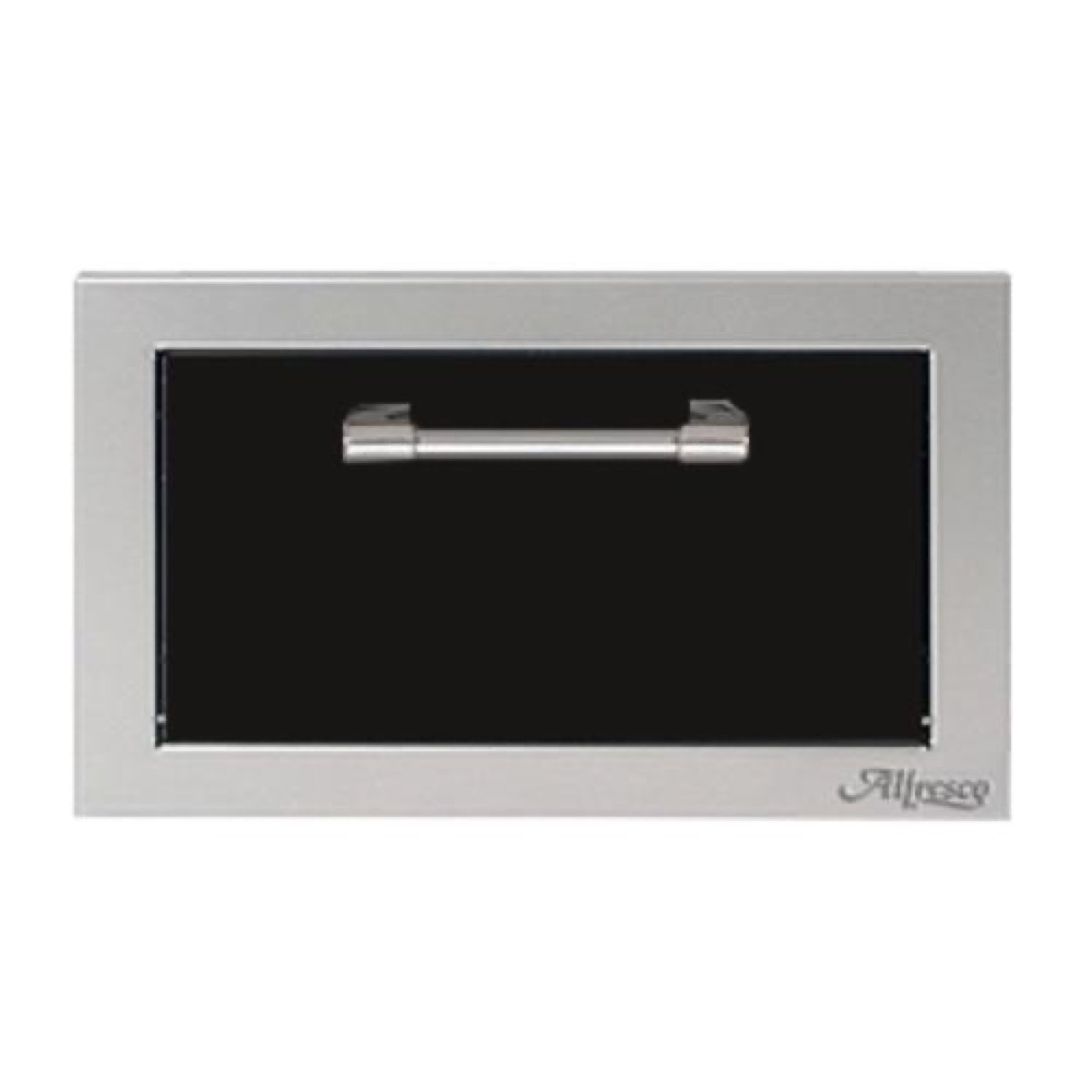 Alfresco Grills 17 Inch Tilt Out Stainless Steel Paper Towel Dispenser   Jet Black Gloss