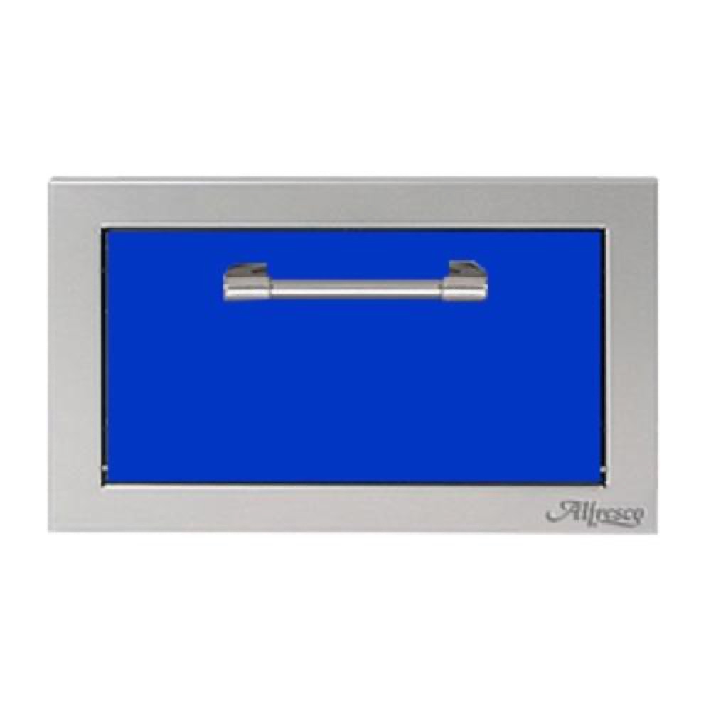 Alfresco Grills 17 Inch Tilt Out Stainless Steel Paper Towel Dispenser   Ultramarine Blue