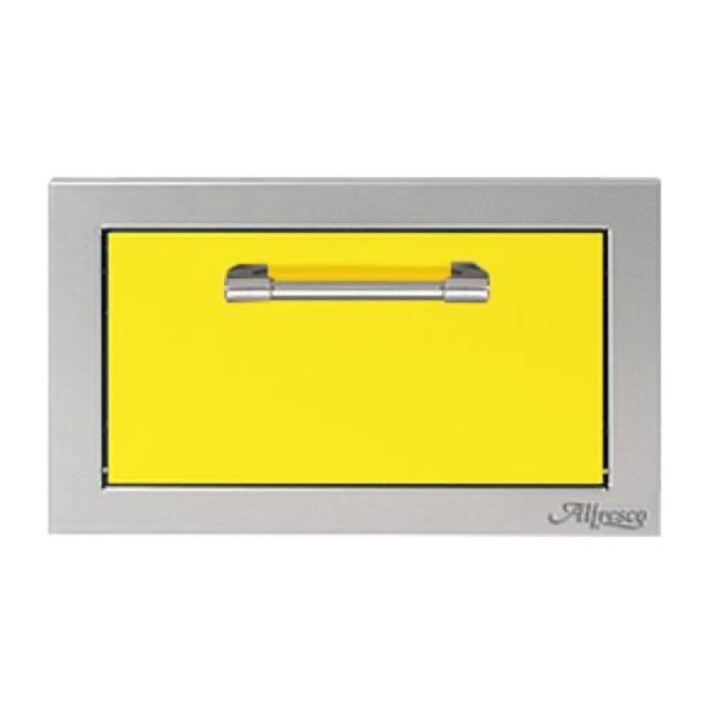 Alfresco Grills 17 Inch Tilt Out Stainless Steel Paper Towel Dispenser   Traffic Yellow