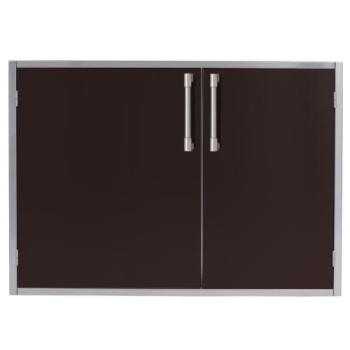 Alfresco Grills 30 x 33 Inch Stainless Steel Enclosed Water Resistant Dry Storage Pantry Jet Black Matte AXEDSP 30H SM9005350