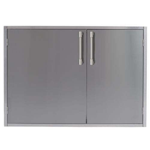 Alfresco Grills 30 x 33 Inch Stainless Steel Enclosed Water Resistant Dry Storage Pantry   Signal Grey
