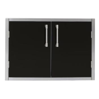 Alfresco Grills 36 x 21 Inch Stainless Steel Enclosed Water Resistant Dry Storage Pantry Jet Black Gloss AXEDSP 36L S9005350