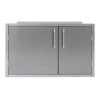 Alfresco Grills 42 x 21 Inch Stainless Steel Enclosed Water Resistant Dry Storage Pantry Signal Grey AXEDSP 42L S7004350