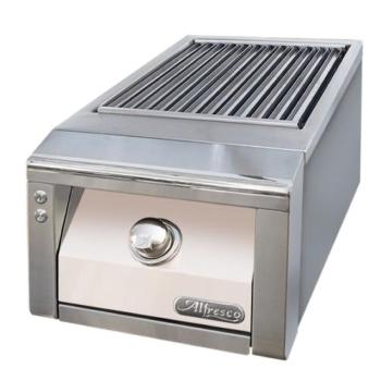 Alfresco Grills 30 200 BTU Built In Propane Gas Sear Zone Side Burner with Stainless Steel Lid Signal White Gloss AXESZ LP S9003350