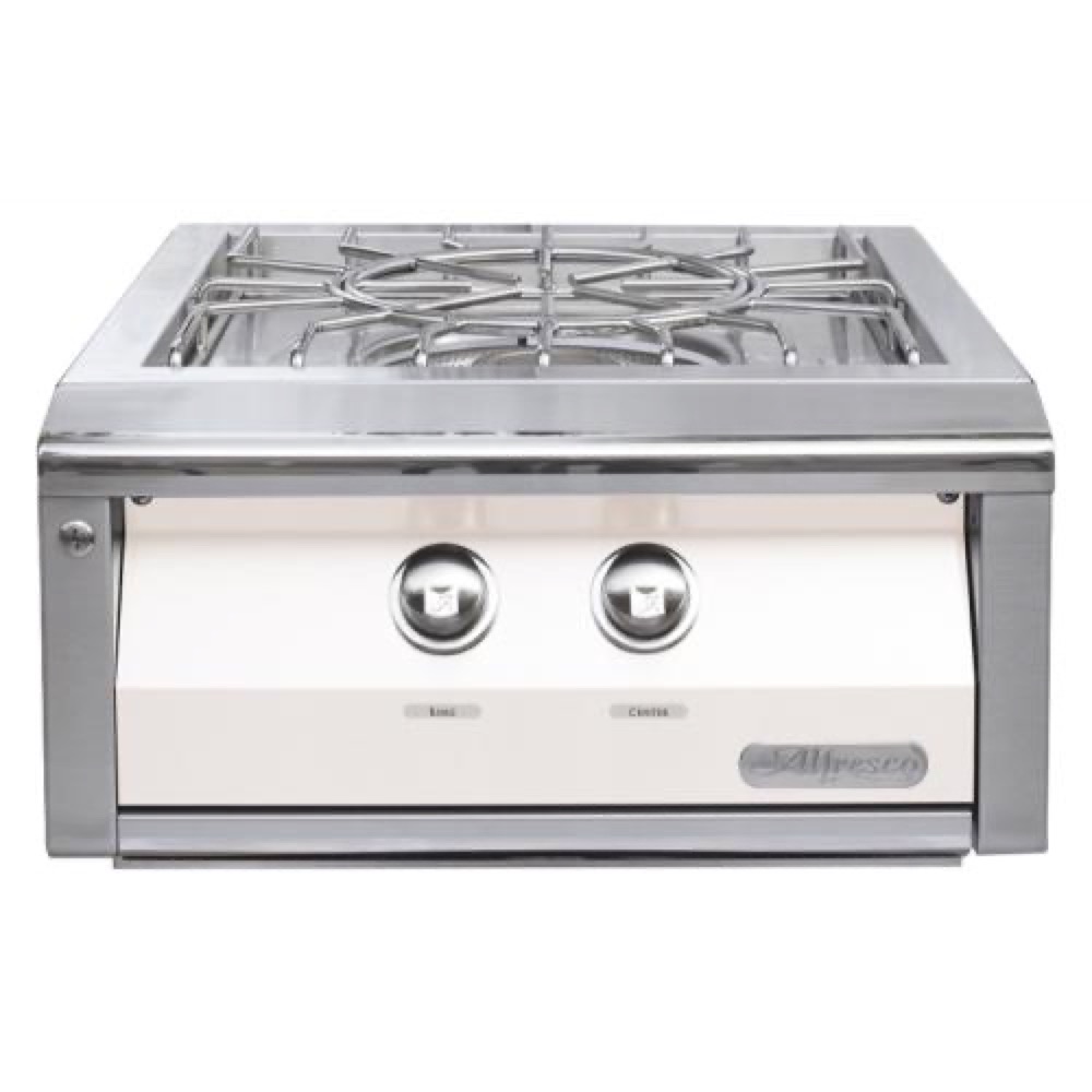 Alfresco Grills 65000 BTU Built In Propane Gas Versa Power Cooker   Signal White Gloss