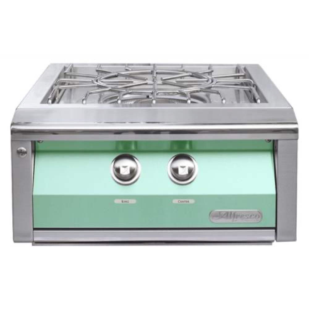 Alfresco Grills 65000 BTU Built In Propane Gas Versa Power Cooker   Light Green