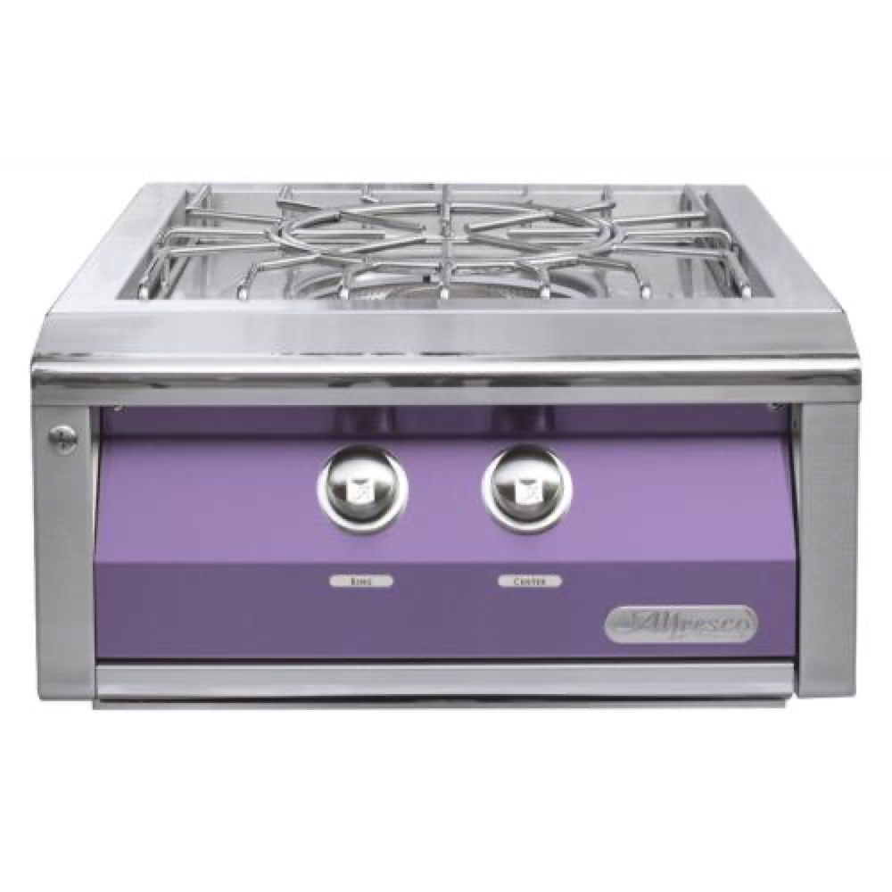Alfresco Grills 65000 BTU Built In Natural Gas Versa Power Cooker   Blue Lilac