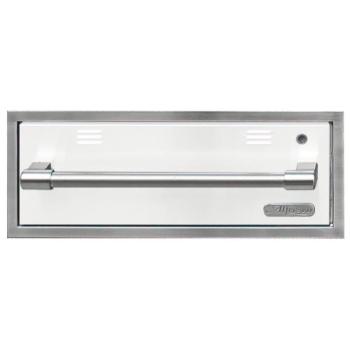 Alfresco Grills 30 Inch 110v Electric Outdoor Warming Drawer Signal White Matte AXEWD 30 SM9003350
