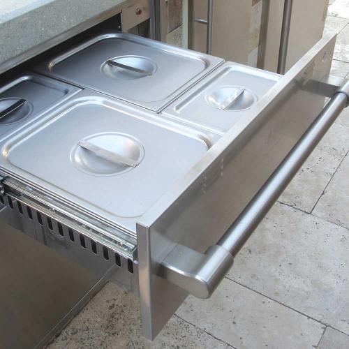 Alfresco Grills 30 Inch 110v Electric Outdoor Warming Drawer   Raspberry Red