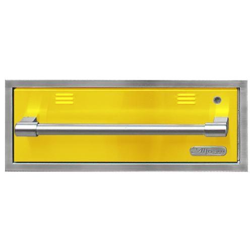 Alfresco Grills 30 Inch 110v Electric Outdoor Warming Drawer   Traffic Yellow