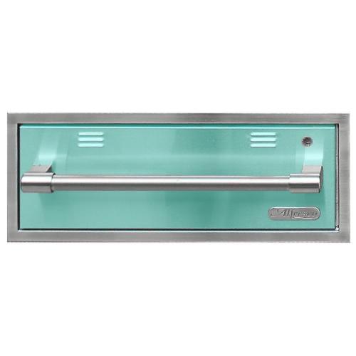 Alfresco Grills 30 Inch 110v Electric Outdoor Warming Drawer   Light Green