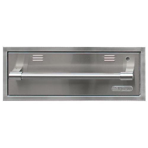 Alfresco Grills 30 Inch 110v Electric Outdoor Warming Drawer   Signal Grey