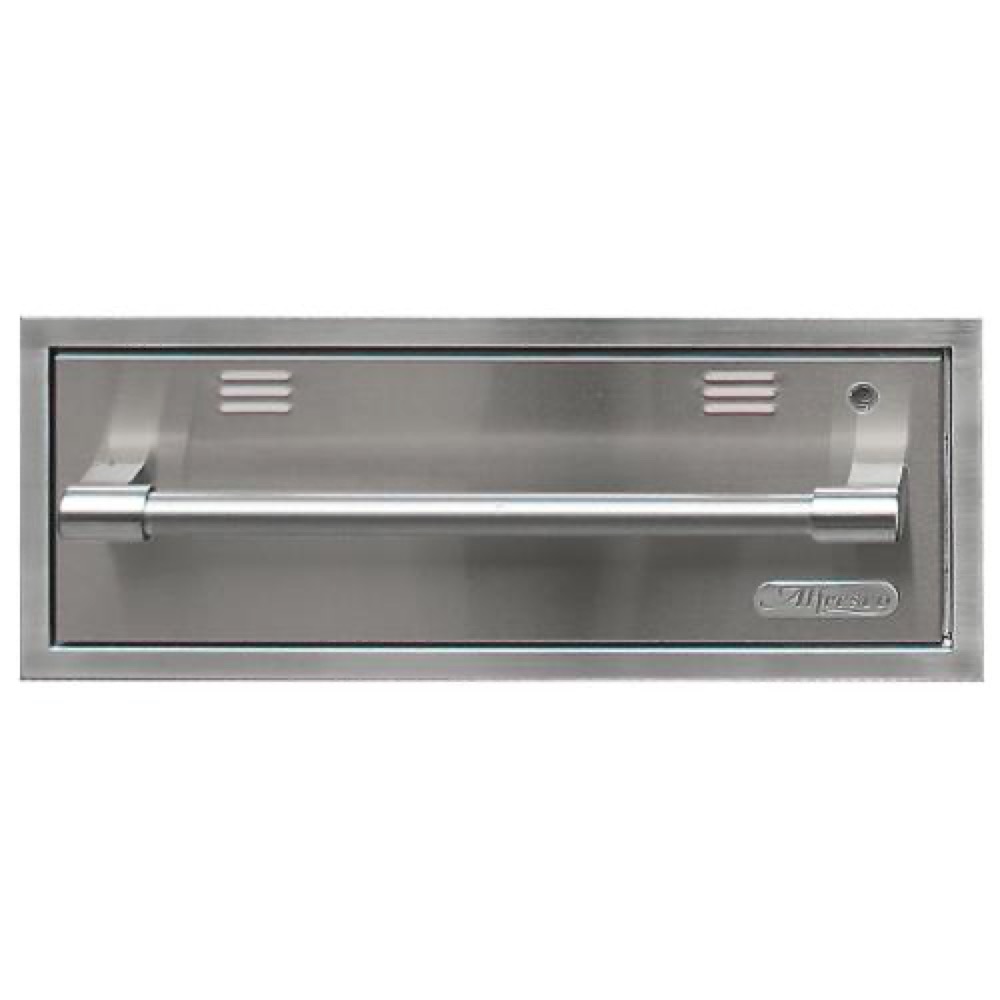 Alfresco Grills 30 Inch 110v Electric Outdoor Warming Drawer   Signal Grey