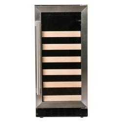 Azure 15 Inch 3 Cu Ft ADA Compliant Adjustable Height 30 Bottle Capacity Wine Center with Reversible Hinge Glass Door250
