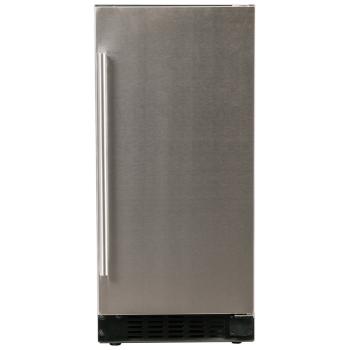 Azure 15 Inch 3 Cu Ft ADA Compliant Adjustable Height Stainless Steel Refrigerator with Solid Reversible Hinge Door350