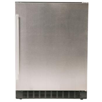 Azure 24 Inch 5 1 Cu Ft ADA Compliant Adjustable Height Stainless Steel Refrigerator with Solid Reversible Hinge Door350