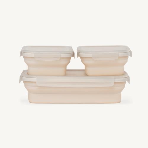 Drip EZ Secondz Food Storage Prep Tub   3 Pack   Sandstone