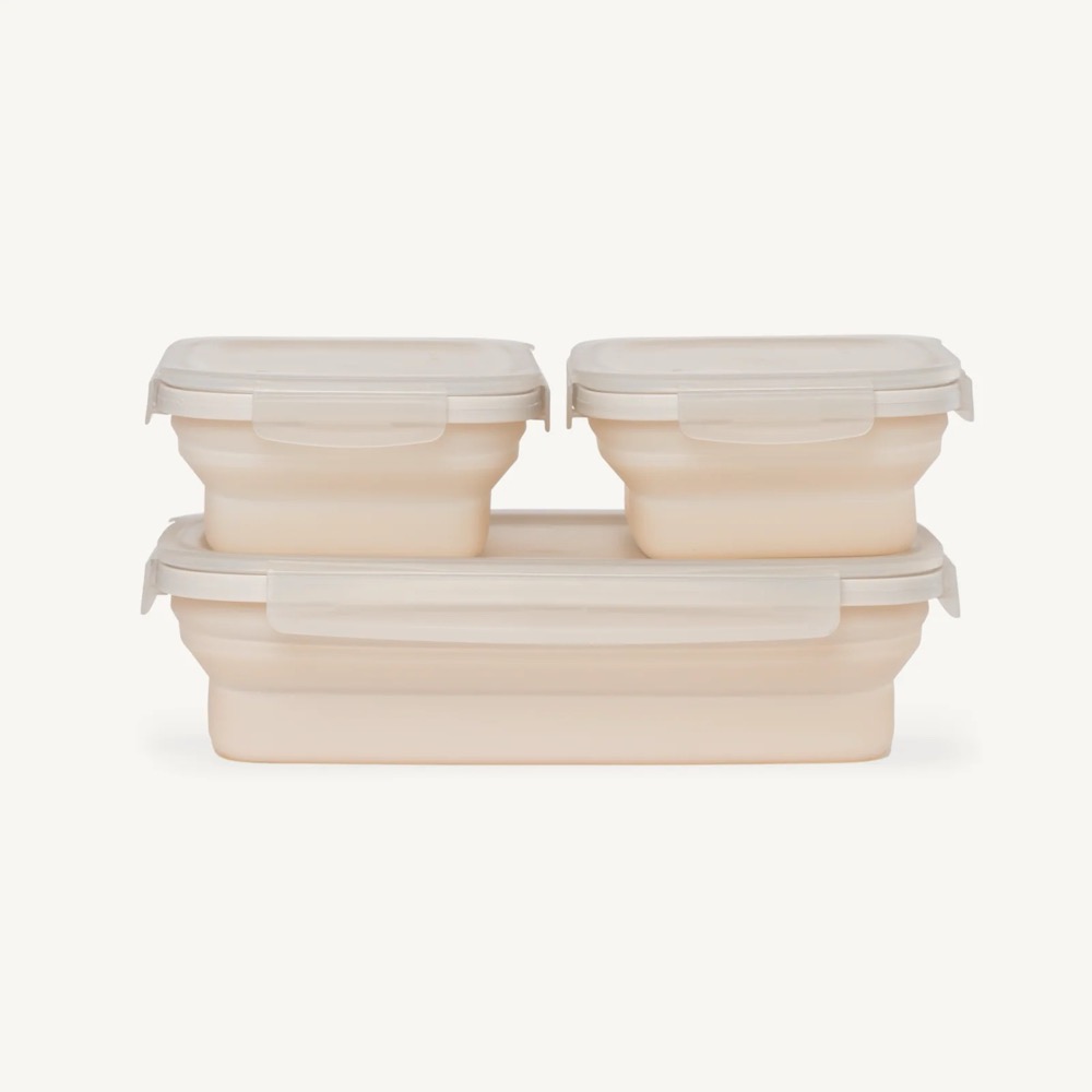 Drip EZ Secondz Food Storage Prep Tub   3 Pack   Sandstone