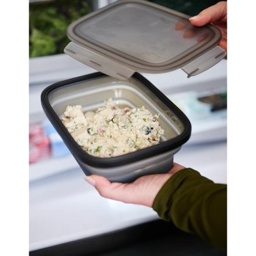 Drip EZ Secondz Food Storage Prep Tub   3 Pack   Sandstone