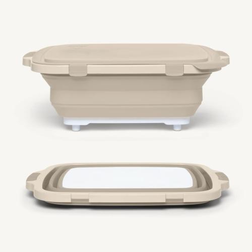Drip EZ BBQ Prep Tub V2   Original Size   Sandstone   16 Inches by 20 Inches