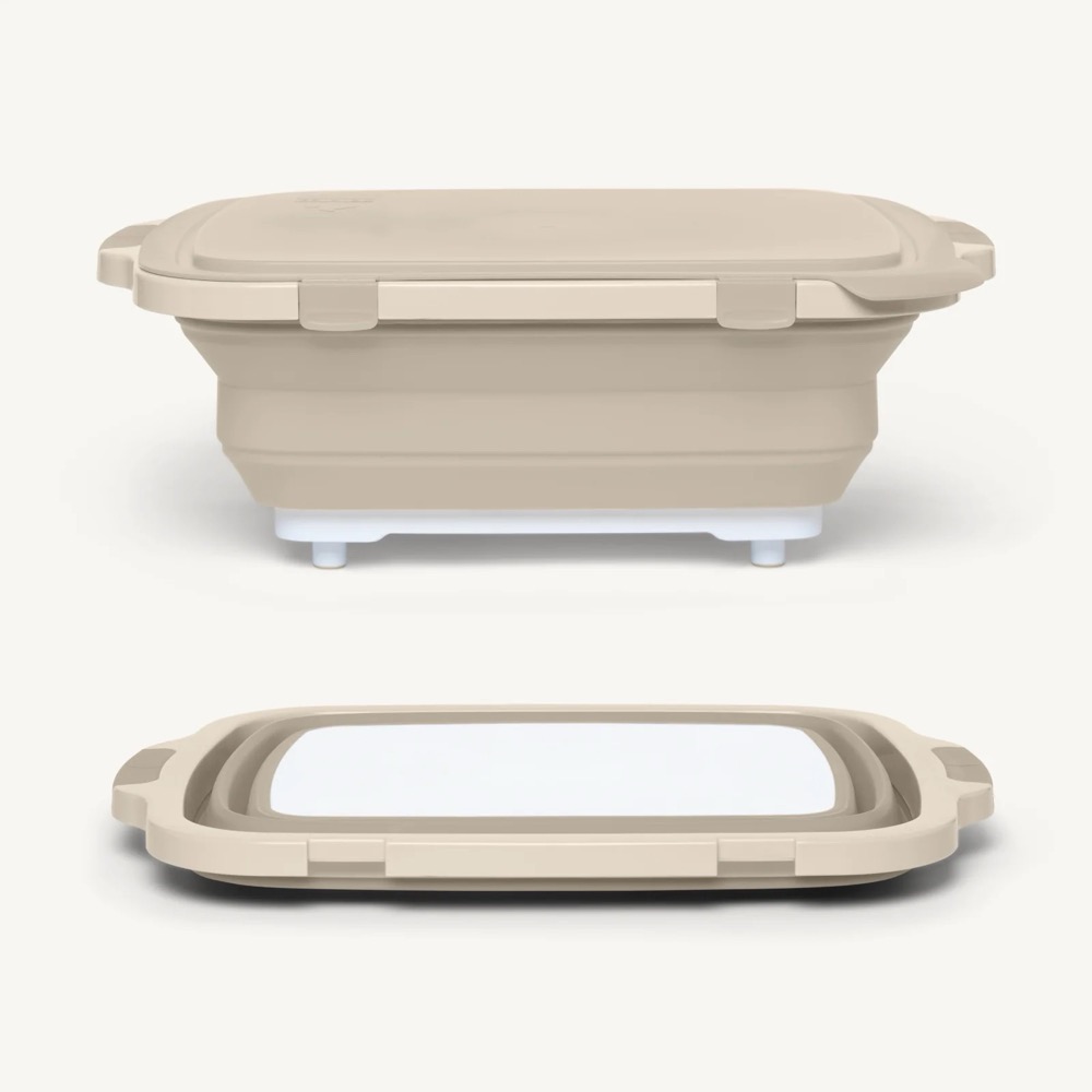Drip EZ BBQ Prep Tub V2   Original Size   Sandstone   16 Inches by 20 Inches