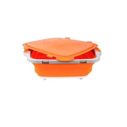 Drip EZ BBQ Prep Tub V2   Extra Large Size   Orange   16 Inches by 22 Inches