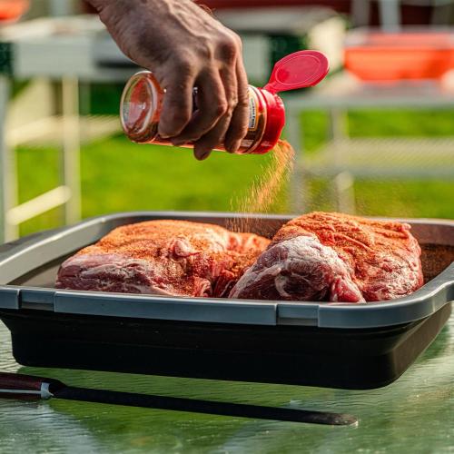 Drip EZ BBQ Prep Tub V2   Extra Large Size   Green   16 Inches by 22 Inches