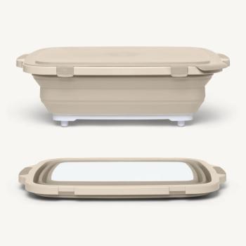 Drip EZ BBQ Prep Tub V2 Extra Large Size Sandstone 16 Inches by 22 Inches Main350