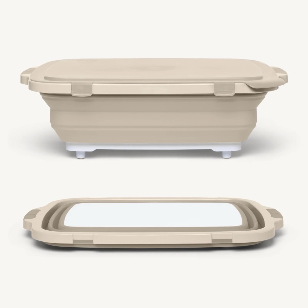 Drip EZ BBQ Prep Tub V2   Extra Large Size   Sandstone   16 Inches by 22 Inches