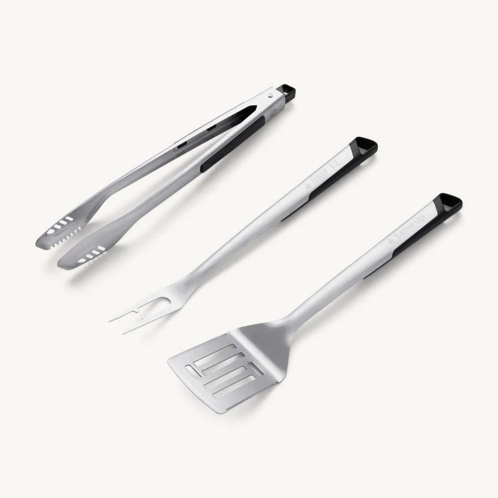Drip EZ Heavy Duty Stainless Steel 3 Piece Grill Tool Set