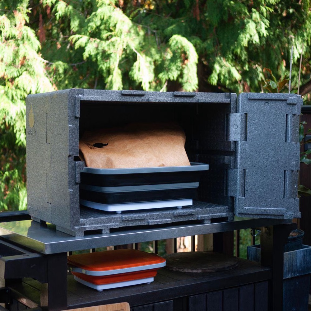 Drip EZ Rest EZ Que Crib Meat Resting Station   Fits Two Fully Opened XL BBQ Prep Tubs