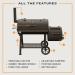 Oklahoma Joes Highland Offset Charcoal Smoker  and  Grill