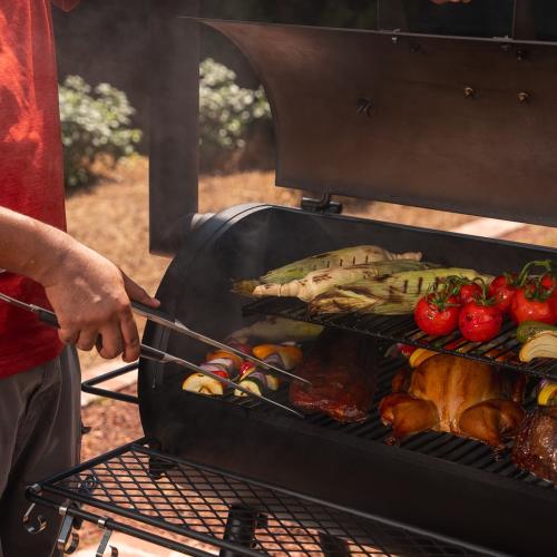 Oklahoma Joes Highland Offset Charcoal Smoker  and  Grill