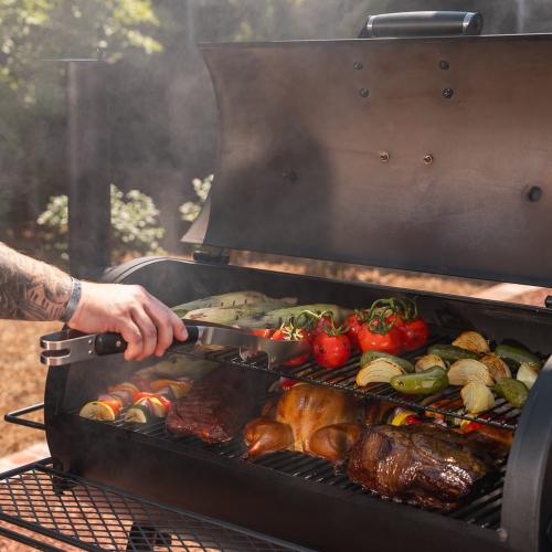 Oklahoma Joes Highland Offset Charcoal Smoker  and  Grill