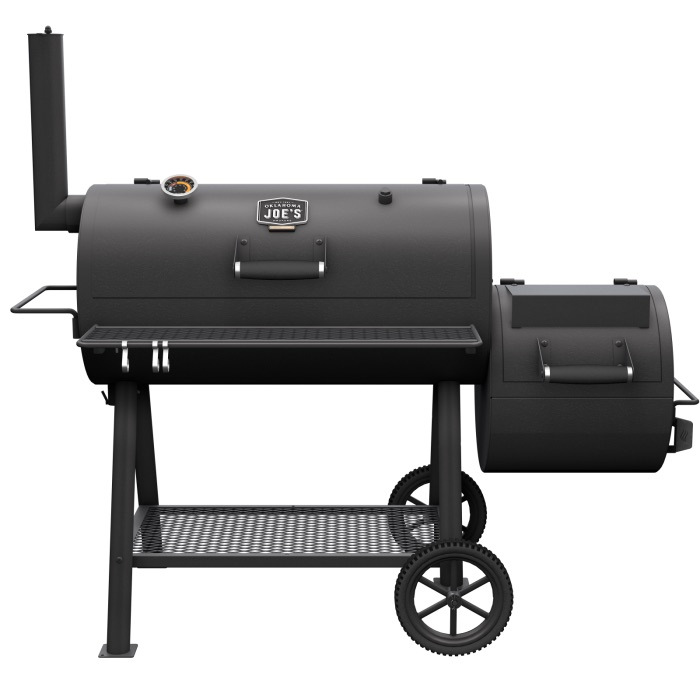 Oklahoma Joes Highland Offset Charcoal Smoker  and  Grill