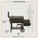 Oklahoma Joes Highland DLX Offset Charcoal Smoker  and  Grill