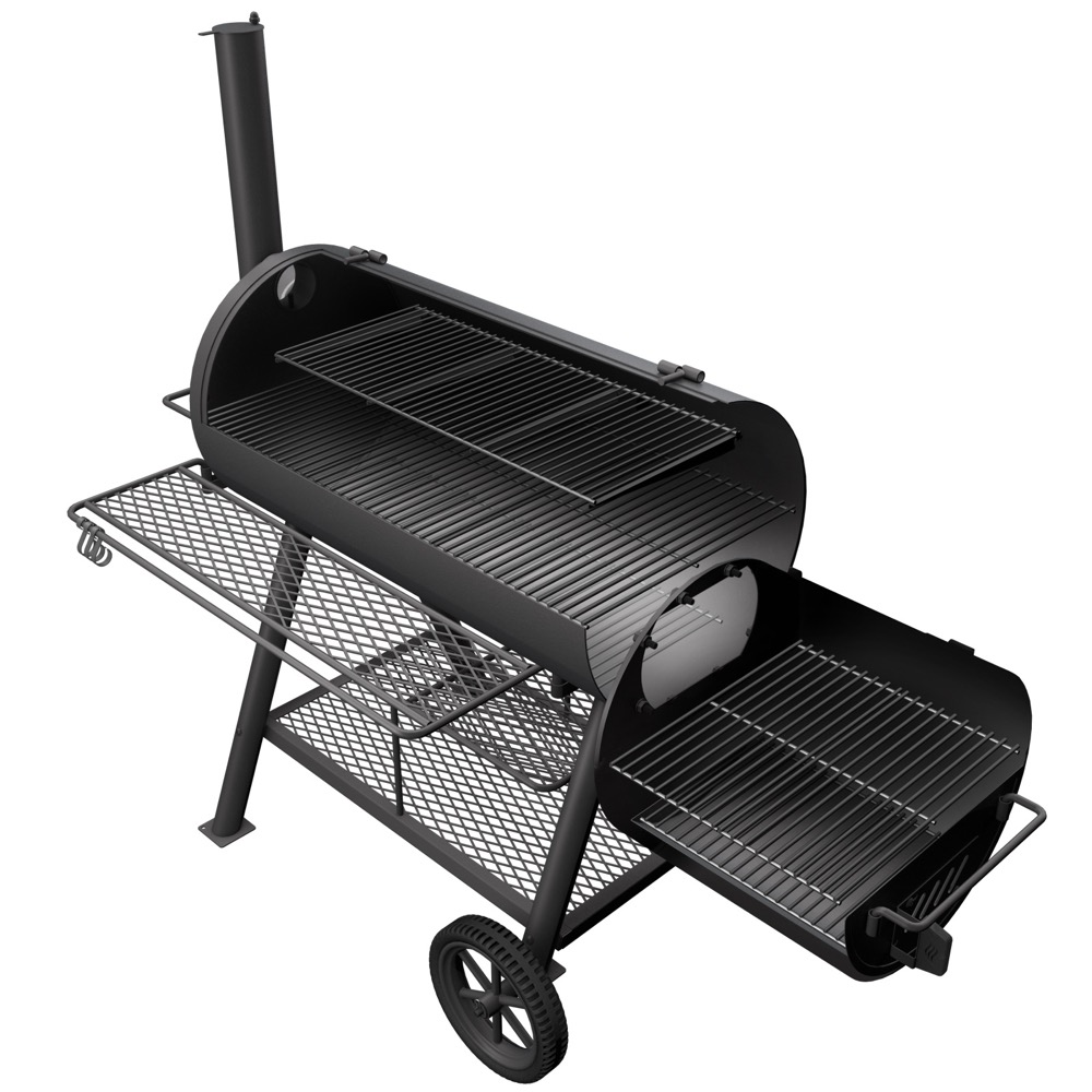 Oklahoma Joes Highland DLX Offset Charcoal Smoker  and  Grill