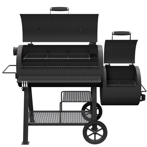 Oklahoma Joes Highland Offset Reverse Flow Charcoal Smoker  and  Grill